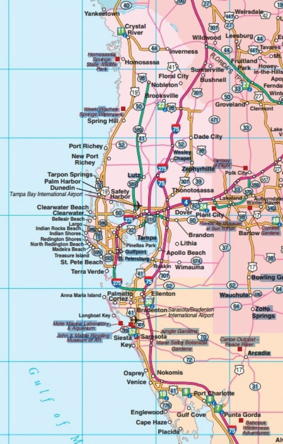 Florida Road Maps Statewide Regional Interactive Printable | Maps Of ...