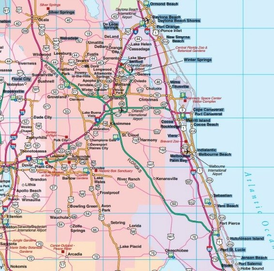 Florida Road Maps Statewide Regional Interactive Printable