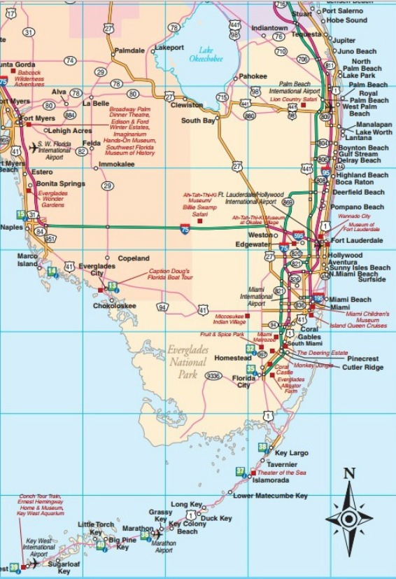 Map Of Southeast Florida