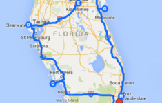 Florida Road Trip Trip Planner Map Printable Maps