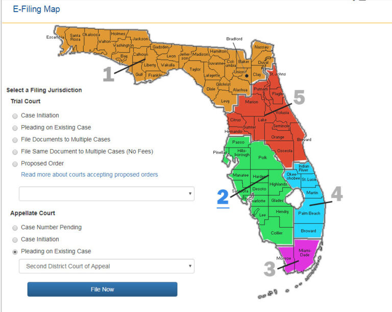 Florida District Court Of Appeal Map | Maps Of Florida
