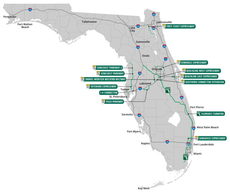 Florida S Turnpike System Maps Florida S Turnpike | Maps Of Florida