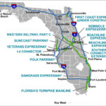 Florida S Turnpike The Less Stressway Road Map Of North Florida