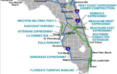 Florida s Turnpike The Less Stressway Road Map Of North Florida