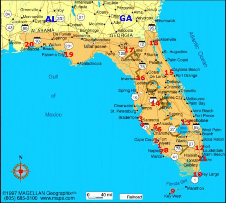 Map Of Florida State Parks