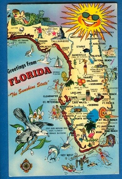 Florida Tourist Map The Dangerous History Podcast