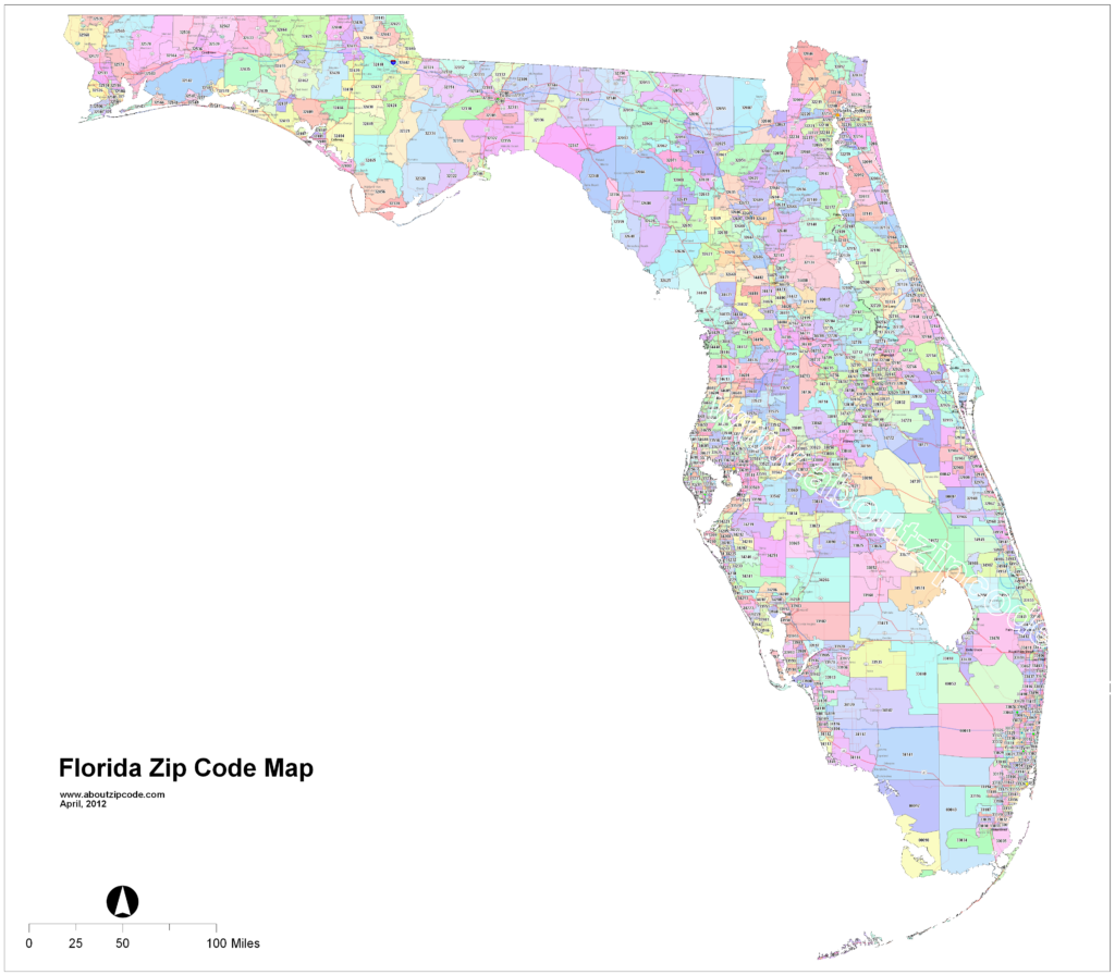 Map Of Florida Zip Codes | Maps Of Florida