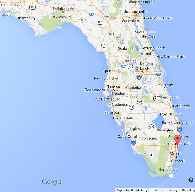 Fort Lauderdale On Map Of Florida