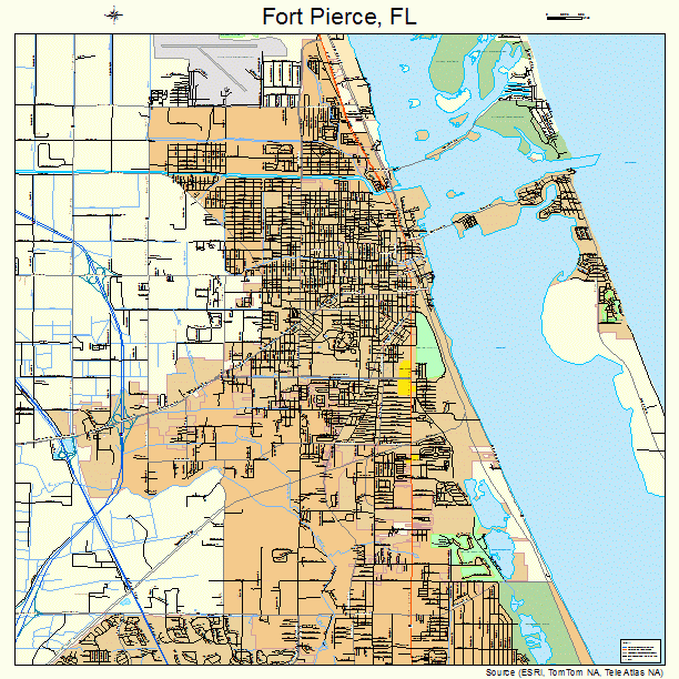 Fort Pierce Florida Street Map 1224300