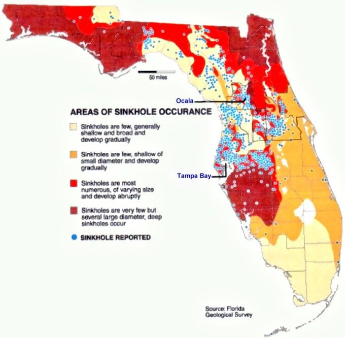 Fraudulent Sinkhole Claims Maps Show Claims Near Reported Sinkhole 