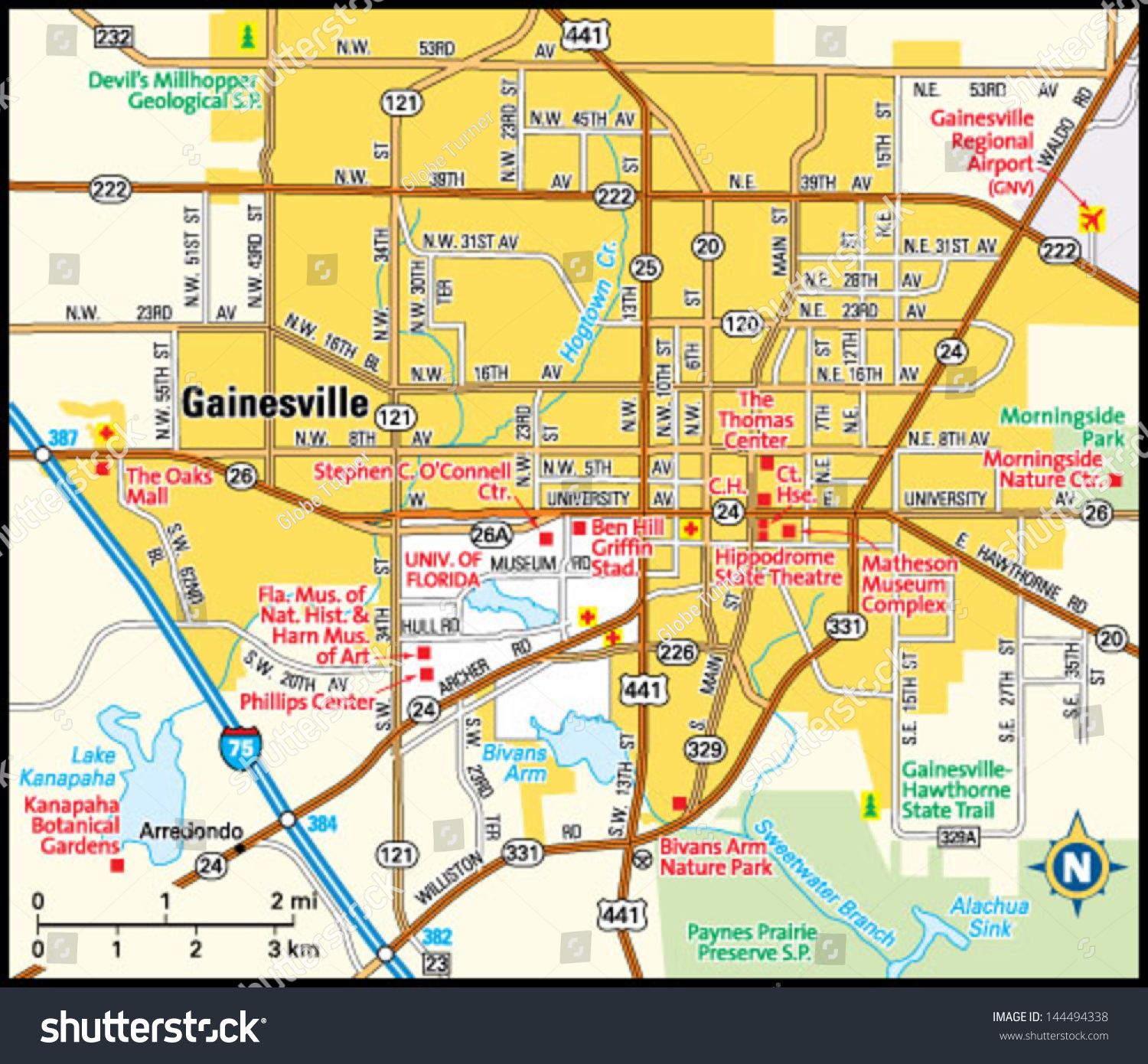 Gainesville Florida Map Map Of Gainesville Florida Area Printable Maps