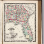 Georgia Alabama And Florida David Rumsey Historical Map Collection