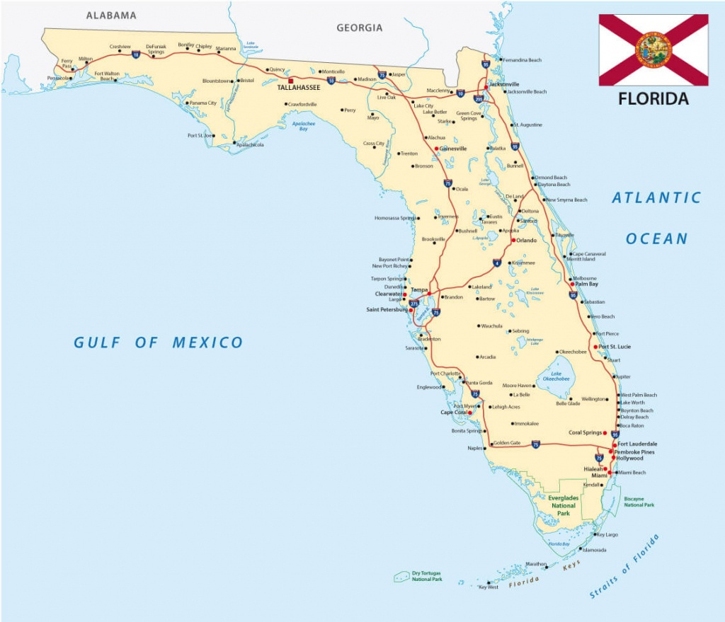 google map of florida with cities and towns