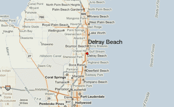 Map Of Del Ray Beach Florida