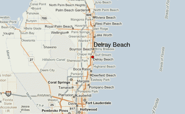 Map Of Del Ray Beach Florida | Maps Of Florida