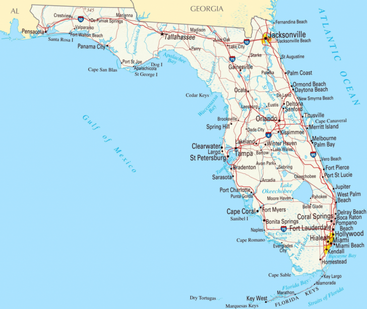 Gulf Coast Cities In Florida Map Printable Maps | Maps Of Florida