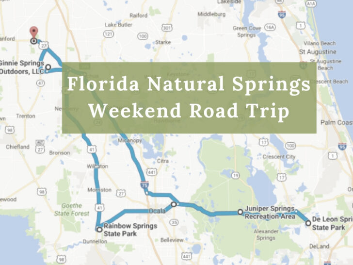 Map Of Springs In Florida