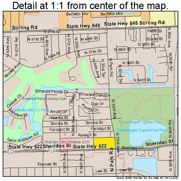 Hollywood Florida Street Map 1232000