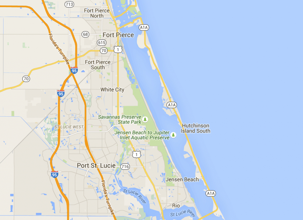 Map Of Hutchinson Island Florida Maps Of Florida