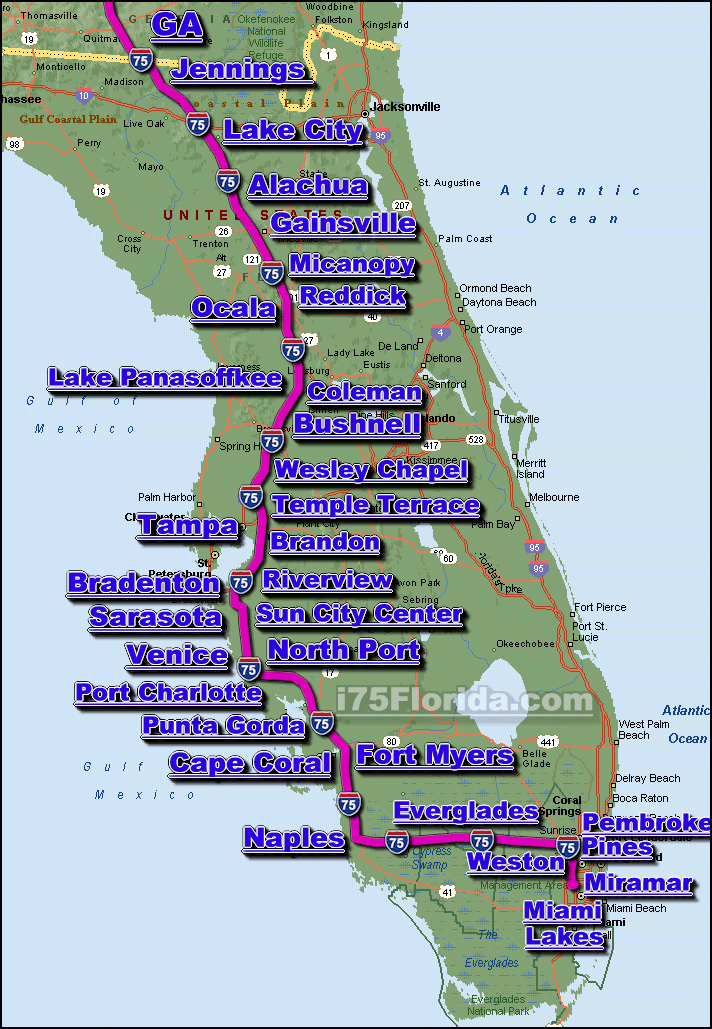 I 75 Florida Traffic Maps And Road Conditions