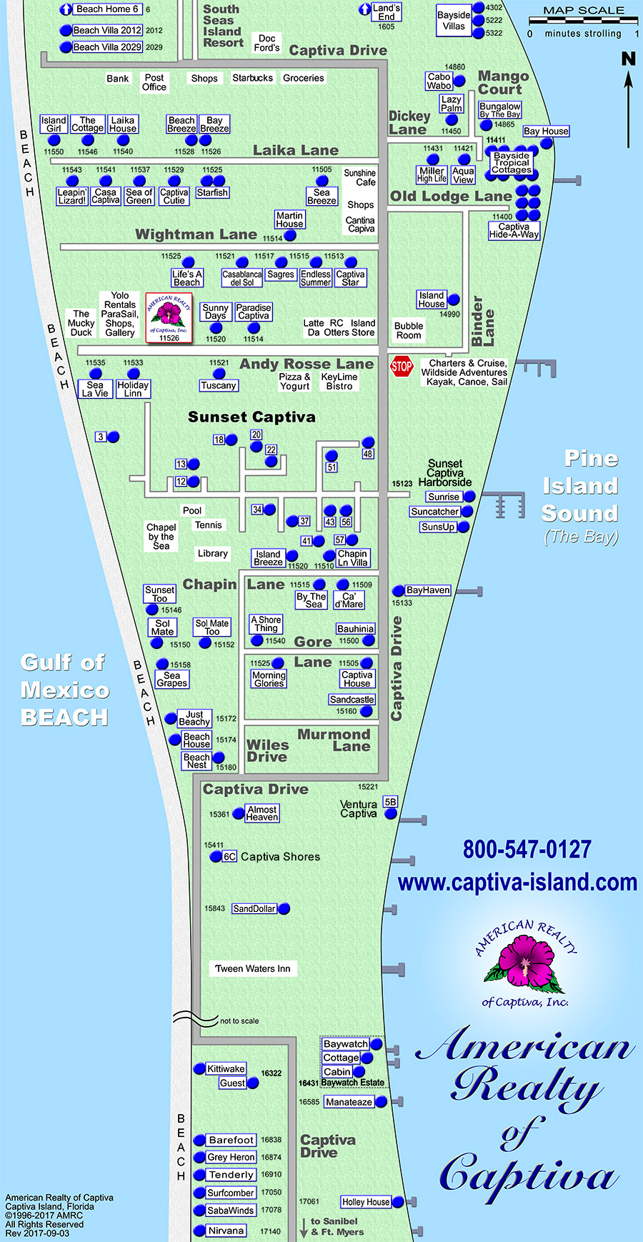 Interactive Captiva Map American Realty Of Captiva