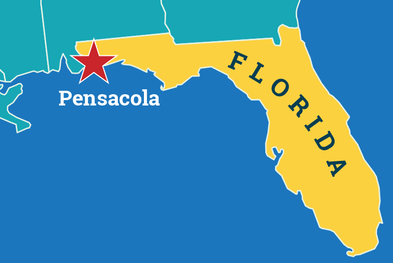 Interactive Map Of The Pensacola Area Maps Of Florida   Interactive Map Of The Pensacola Area 