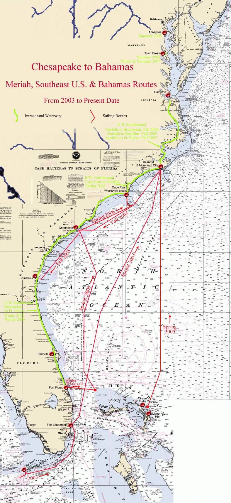 Map Of Intracoastal Waterway Florida Maps Of Florida 6417