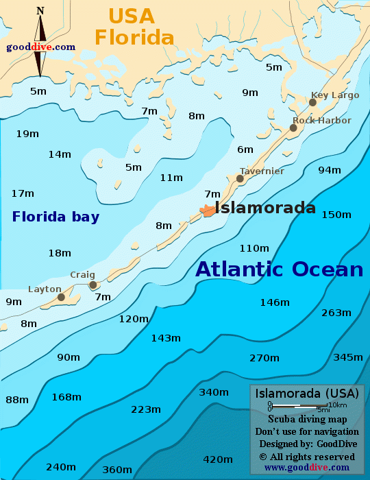 Islamorada Map GoodDive