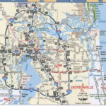 Jacksonville FL Road Map Free Map Highway Jacksonville City