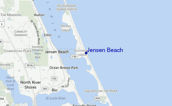 Map Of Jensen Beach Florida | Maps Of Florida