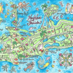 Key West Florida Watercolor Map Art Print Etsy