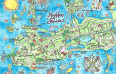 Key West Florida Watercolor Map Art Print Etsy