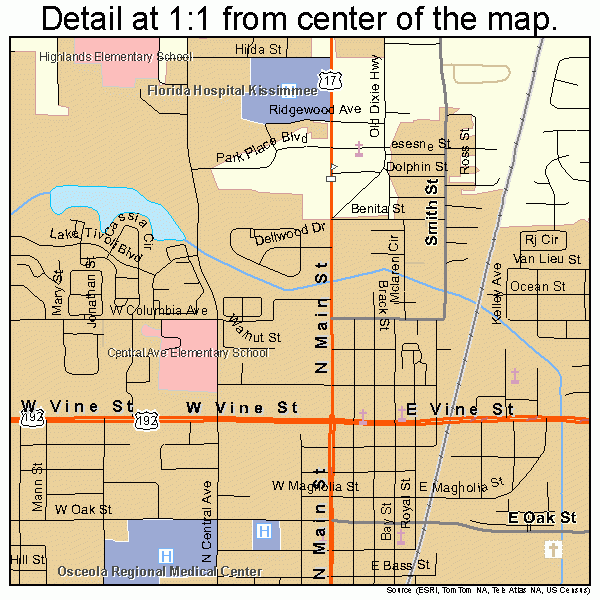 Map Of Kissimmee Florida