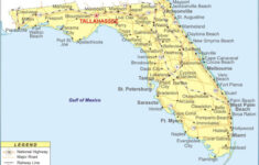 Labeled Map Of Florida With Capital Cities