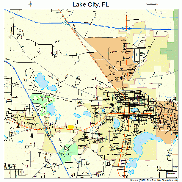 Lake City Florida Street Map 1237775
