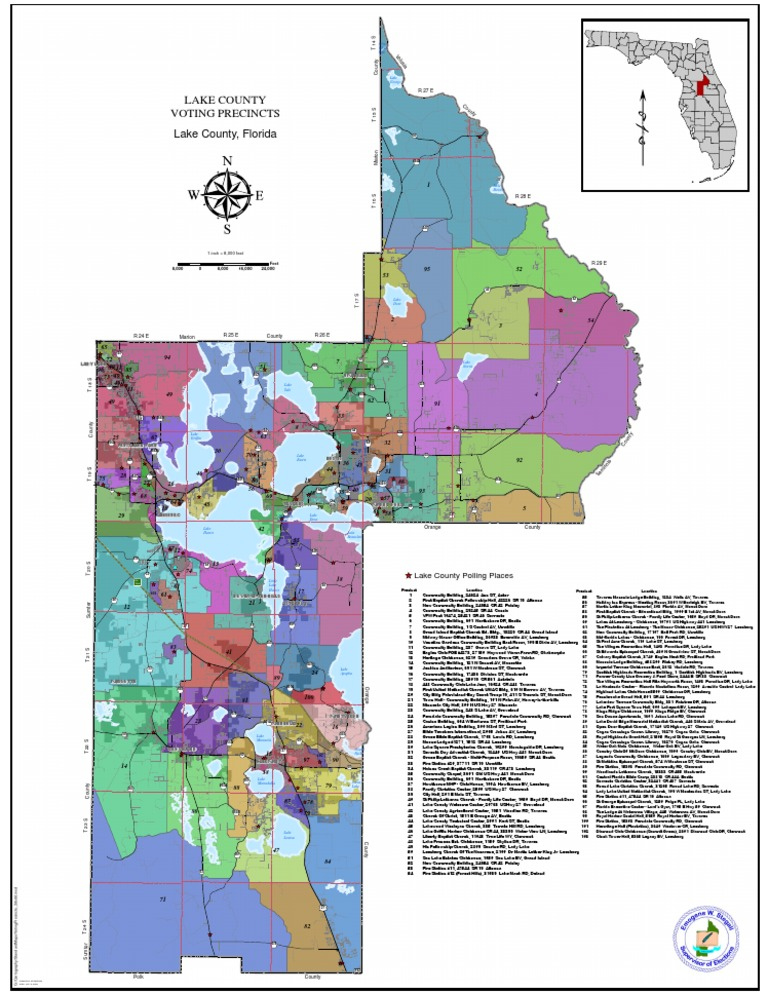 Lake County Florida Precinct Map ID 5c115d7f8e919