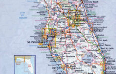 large detailed roads and highways map of florida state with all cities 21 Large Detailed Roads And Highways Map Of Florida State With All Cities