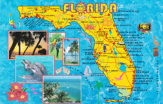 Large Detailed Tourist Map Of Florida State Vidiani Maps Of All