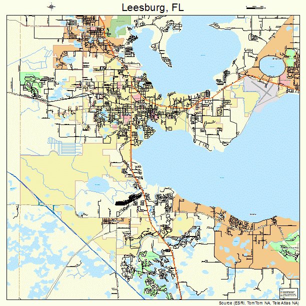 Map Of Leesburg Florida | Maps Of Florida