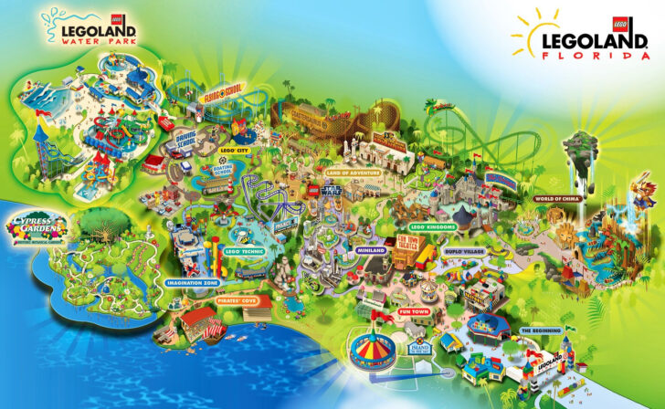 Map Of Legoland Florida
