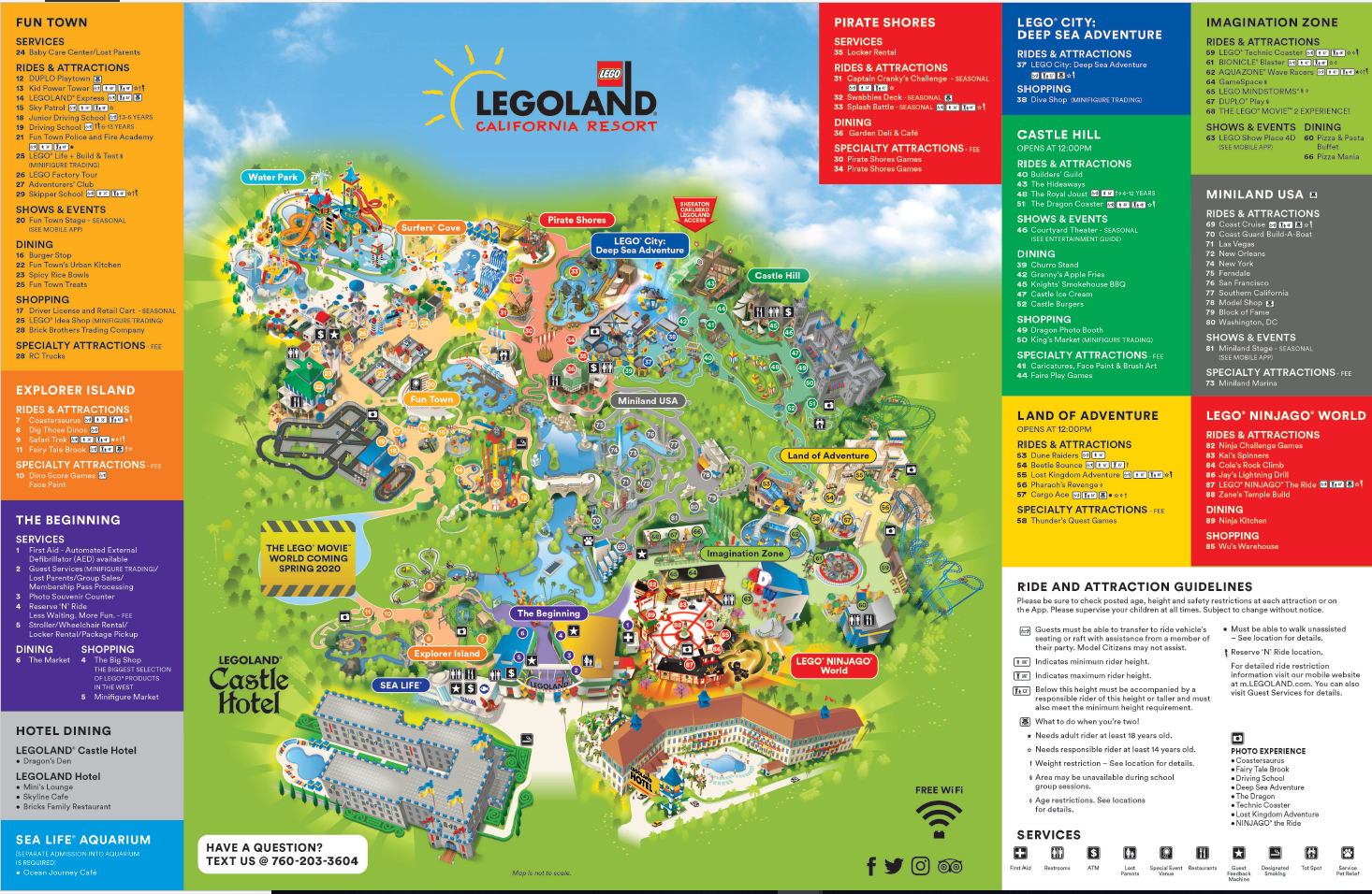 LEGOLAND Resort Park Map LEGOLAND California Resort