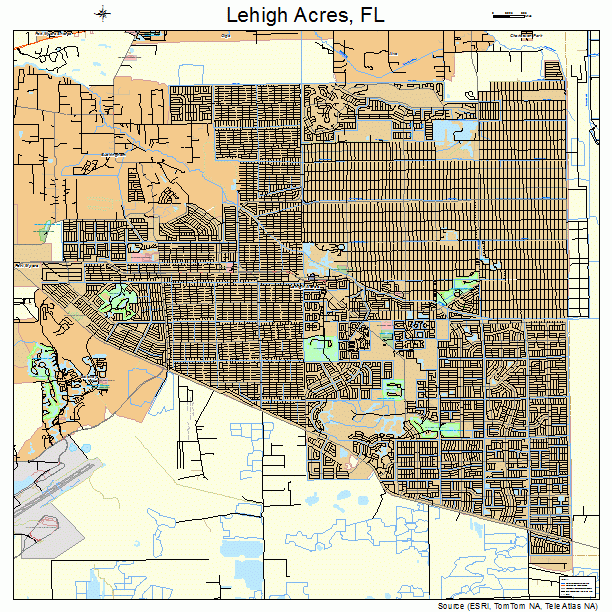 Lehigh Acres Florida Street Map 1239925