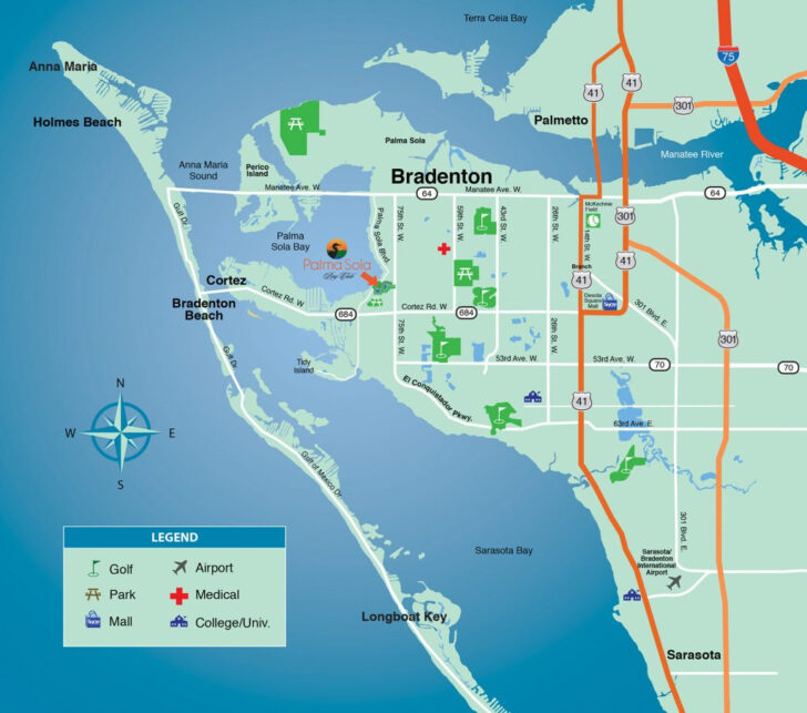 Map Of Bradenton Florida