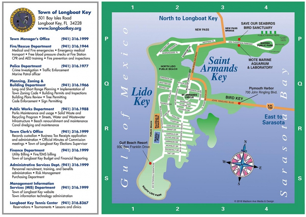 Map Of Longboat Key Florida Maps Of Florida 9113