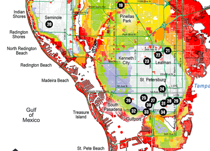 Mandatory Evacuation Issued For Pinellas County Ahead Of Irma Maps Of Florida