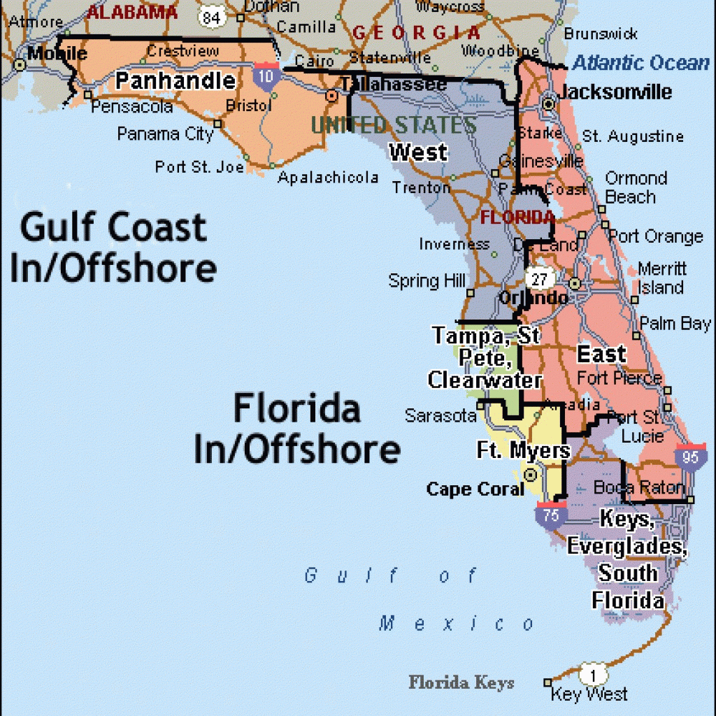 Map Of Beaches On The Gulf Side Of Florida Printable Maps