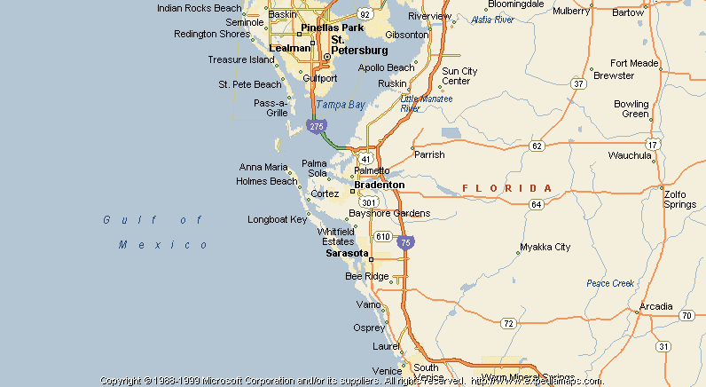 Map Of Bradenton