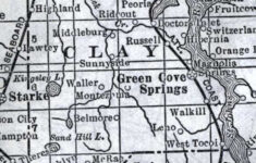 Map Of Clay County Florida 1920