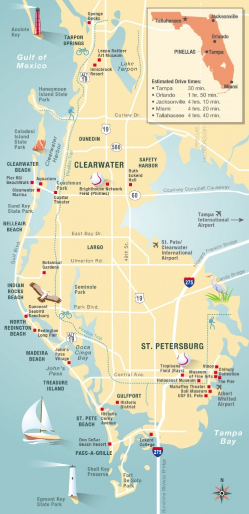 Map Of Clearwater Florida And Surrounding Areas Printable Maps