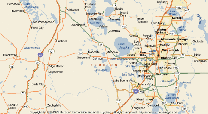 Map Of Clermont Florida